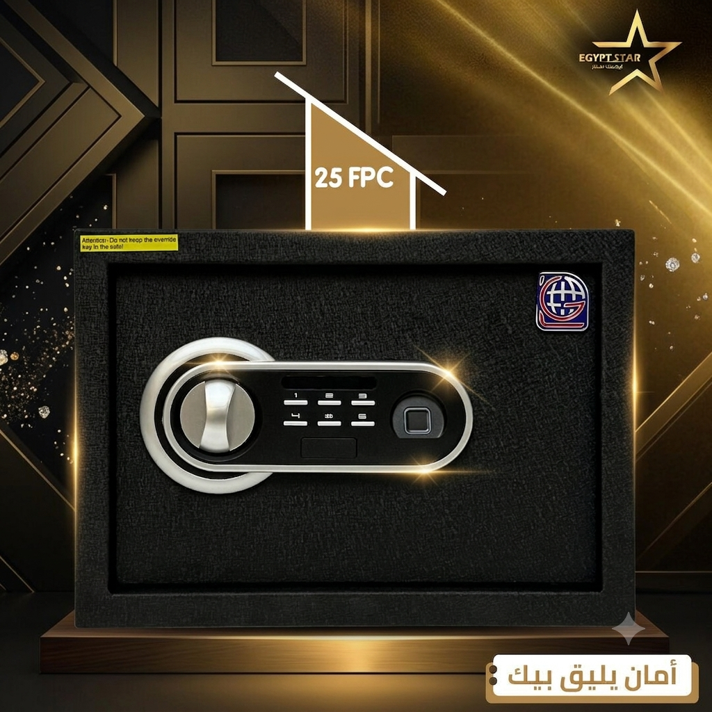 🔐 خزنة 25 FPC حماية متطورة بتقنية البصمة