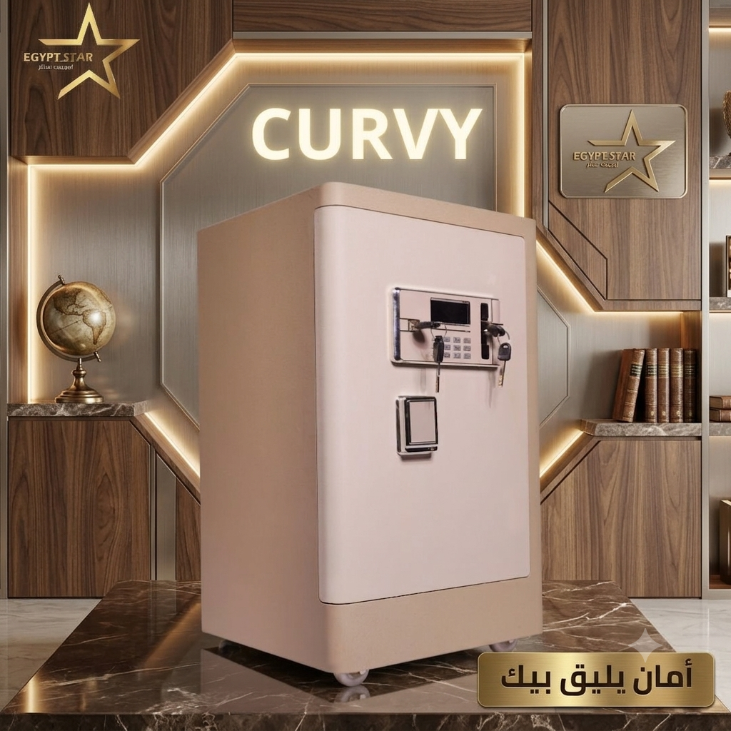 🔐 خزنة CURVY – أمان بتصميم عصري